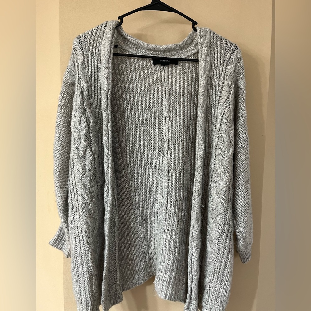 Gray forever21 cardigan